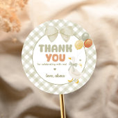 One Silly Goose Spring Birthday Ronde Sticker