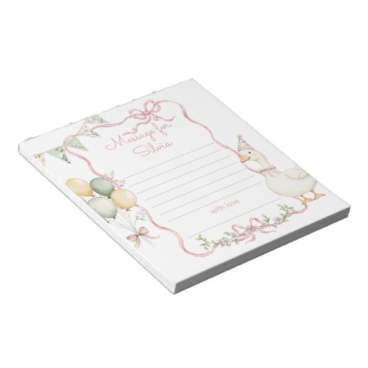 One Silly Goose time capsule message Notitieblok (Schuin)