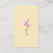 One Silly Goose Yellow Gingham Diaper Raffle  Informatiekaartje (Achterkant)