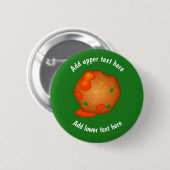 One Single Meatball with Sauce - Add slogan / name Ronde Button 5,7 Cm (Voorkant /achterkant)