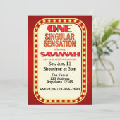 One Singular Sensation, Broadway 1st Birthday Kaart (Staand voorkant)