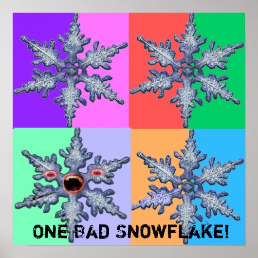One Slecht Sneeuwvlokje! Poster (Voorkant)