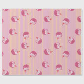 One Sleepy Cat 1st Birthday Welcome Cadeaupapier (Vlak)