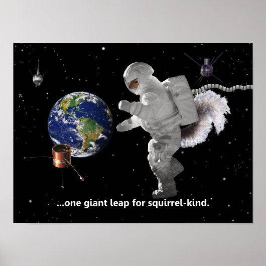 One Small Step for Squirrel Kind Poster (Voorkant)