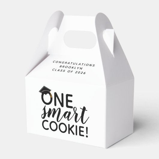 One Smart Cookie Afstuderen Bedankdoosjes (Achterkant)