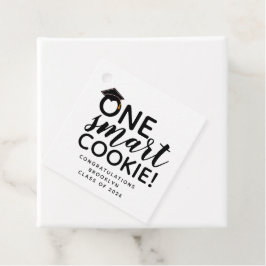 One Smart Cookie Afstuderen Bedankjes Labels