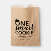 One Smart Cookie Afstuderen Kraft Bedankzakje (Voorkant)
