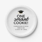 One Smart Cookie Afstuderen Papieren Bordje (Voorkant)