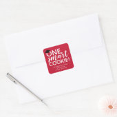 One Smart Cookie Afstuderen Vierkante Sticker (Envelop)