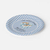 One Smart Cookie Boys eerste verjaardag Papieren Bordje (Gekanteld)