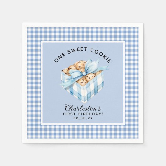 One Smart Cookie Boyts eerste verjaardag Servet (Voorkant)