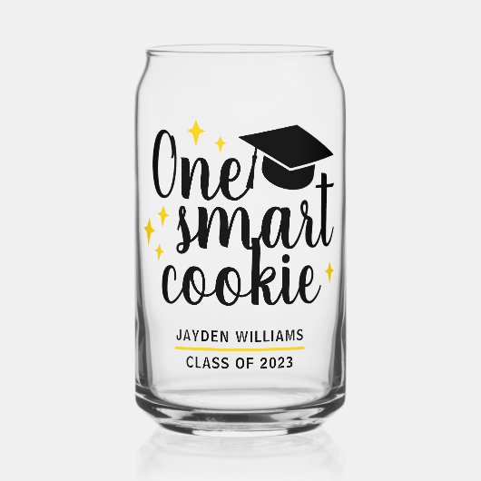 One Smart Cookie Custom 2025 Afstuderen Blikvorm Glas (Voorkant)