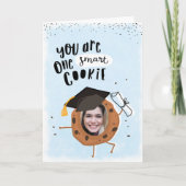 One Smart Cookie Funny Photo Afstuderen Kaart (Voorkant)
