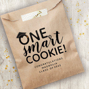 One Smart Cookie Graduation kraft Bedankzakje