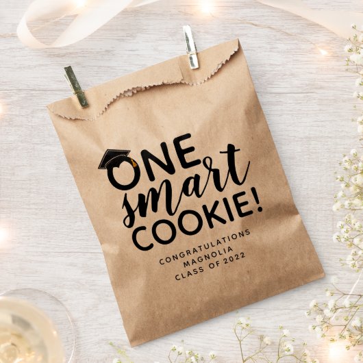One Smart Cookie Graduation kraft Bedankzakje (Geknipt)