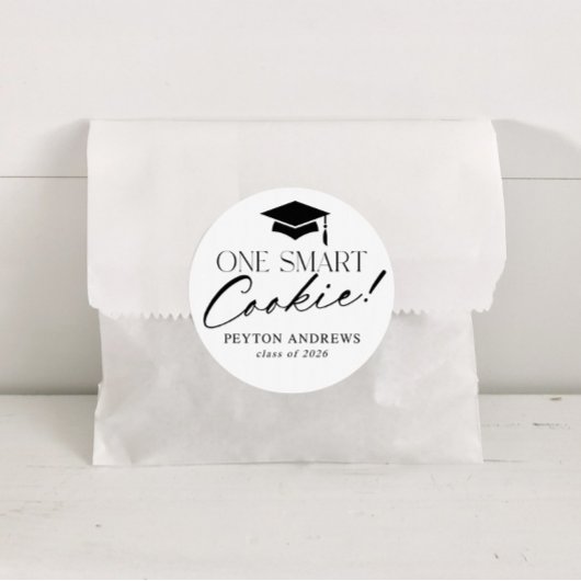 One Smart Cookie Graduation Label