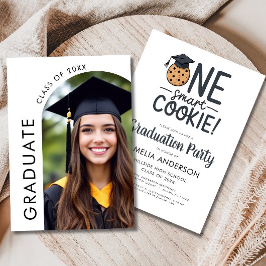 One Smart Cookie Graduation Party Arch Foto Kaart