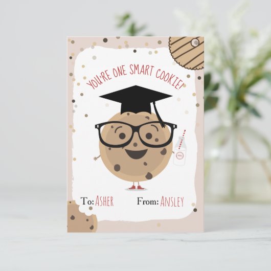 One Smart Cookie & Milk Kinder Classroom Valentijn (Staand voorkant)