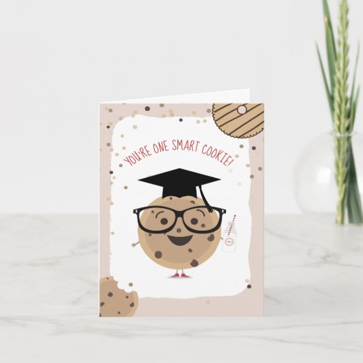 One Smart Cookie & Milk Kinder Classroom Valentijn Kaart (Voorkant)