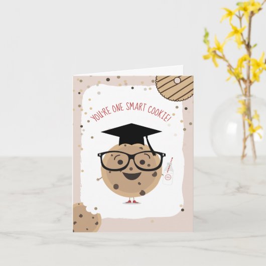 One Smart Cookie & Milk Kinder Classroom Valentijn Kaart (Gele Bloem)