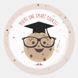 One Smart Cookie & Milk Kinder Classroom Valentijn Ronde Sticker
