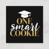 One Smart Cookie - Modern Afstuderen Gift QR-code Informatiekaartje (Voorkant)