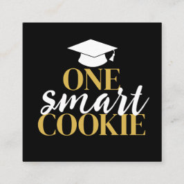 One Smart Cookie - Modern Afstuderen Gift QR-code Informatiekaartje