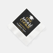 One Smart Cookie - Modern Zwart Goud Afstuderen Servet (Hoek)