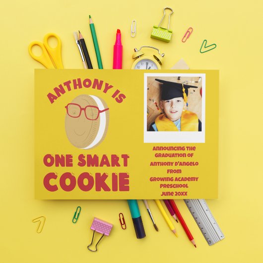 One Smart Cookie Photo Afstuderen Aankondiging