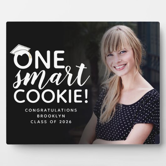One Smart Cookie Photo Afstuderen Fotoplaat (Voorkant)