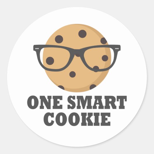 One Smart Cookie Ronde Sticker (Voorkant)