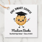 "One Smart Cookie" Schattige Grappig Afstuderen De Bedankjes Labels (Voorkant)
