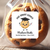 "One Smart Cookie" Schattige Grappig Afstuderen De Vierkante Sticker