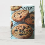 ONE SMART COOKIE SISTER-BIRTHDAY KAART<br><div class="desc">I think this cookie-card is FUN and so ADORABLE of a way to say HAPPY BIRTHDAY TO YOUR SIS,  and,  if she's a baker = even better :)</div>