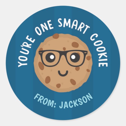 One Smart Cookie Valentijnsdag Sticker (Voorkant)