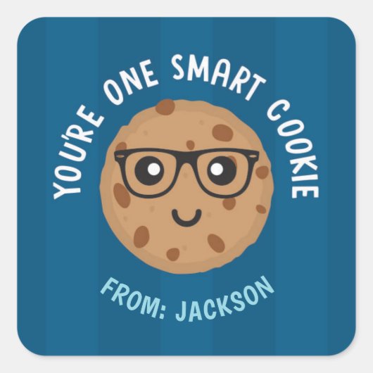 One Smart Cookie Valentijnsdag Sticker (Voorkant)