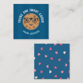 One Smart Cookie Valentijnsdag Sticker Notitiekaartje (Voorkant / Achterkant)