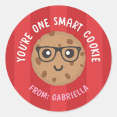 One Smart Cookie Valentine's Day Sticker (Voorkant)