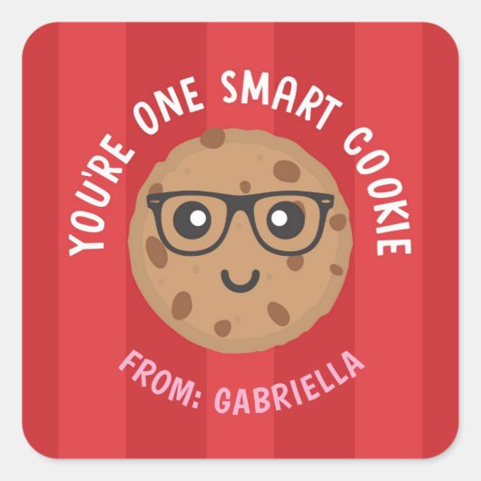 One Smart Cookie Valentine's Day Sticker (Voorkant)