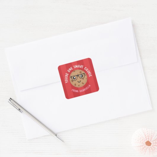 One Smart Cookie Valentine's Day Sticker (Envelop)