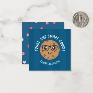 One Smart Cookie Valentine's Day Sticker Notitiekaartje