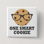 One Smart Cookie Vierkante Button 5,1 Cm (Voorkant)
