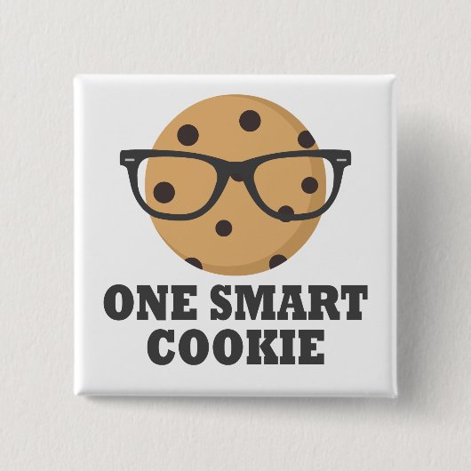 One Smart Cookie Vierkante Button 5,1 Cm (Voorkant)