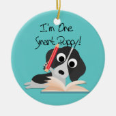 One Smart Puppy Keramisch Ornament (Voorkant)