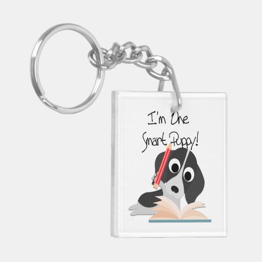 One Smart Puppy Sleutelhanger (Voorkant Links)