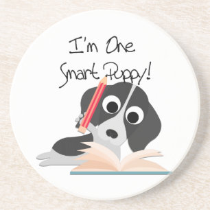 One Smart Puppy Zandsteen Onderzetter