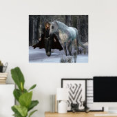 One Snowy Evening Poster (Thuiskantoor)