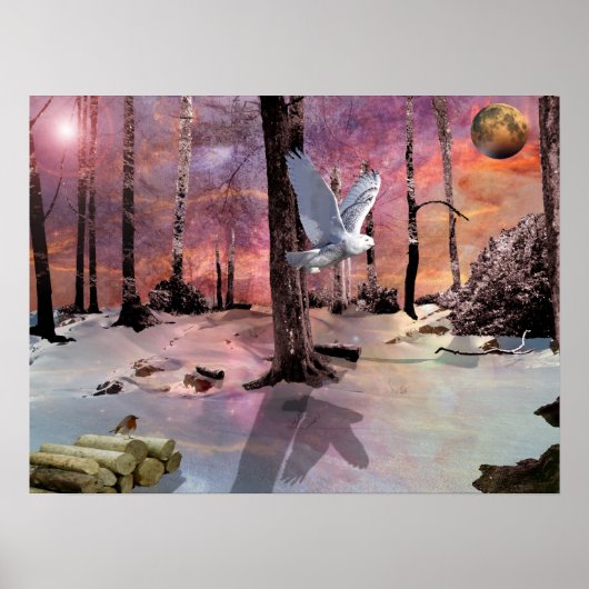 One Snowy Kerstmis Poster (Voorkant)