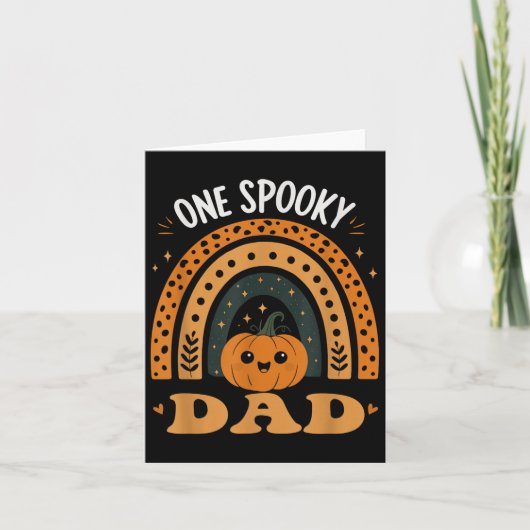 One Soky Dad Dad Matching Family Halloween Costume Kaart (Voorkant)