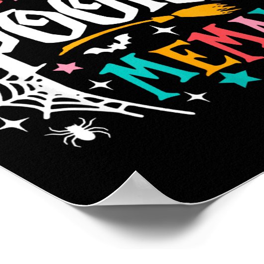 One Soky Memaw Shirt Funny Halloween Soky Grandma  Poster (Hoek)